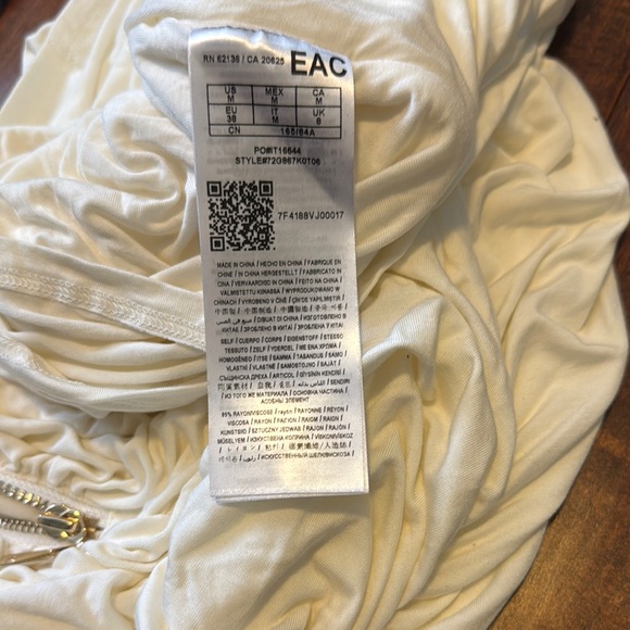 Guess by Marciano Cream Ruched Bodycon Midi Dress - Picture 6 of 6